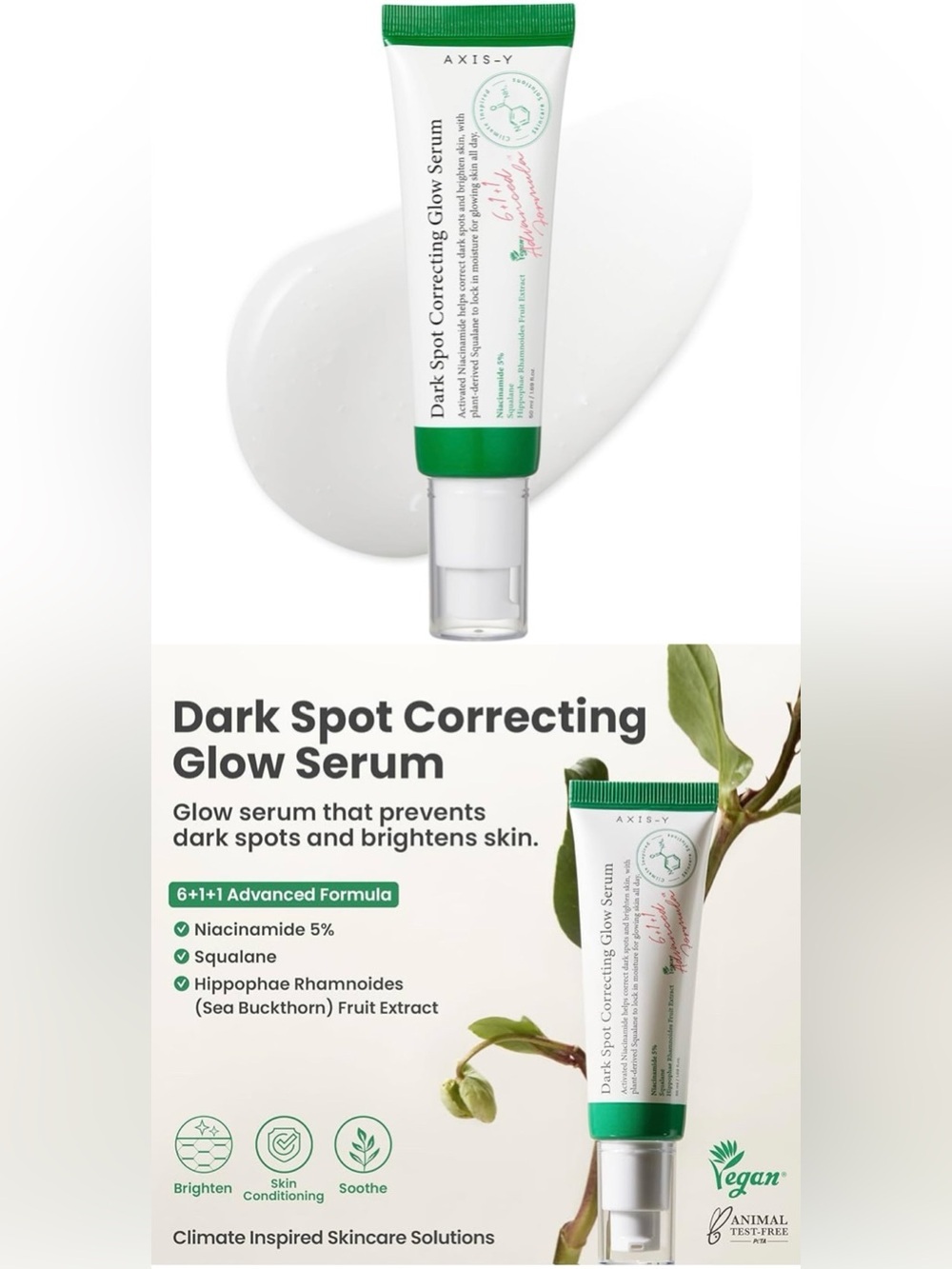 AXIS-Y Dark Spot Correcting Glow Serum NIB 50 ml / 1.69 fl oz - Picture 4 of 4